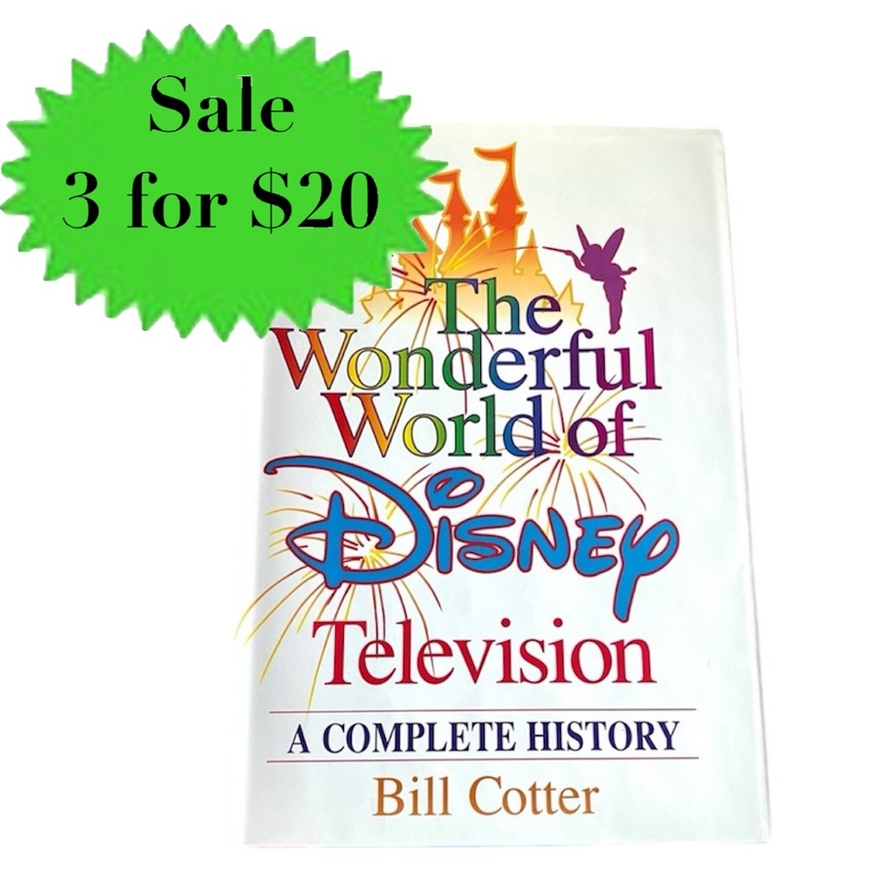 The Wonderful World of Disney Television BOOK SIGNED Bill Cotter hardback 1st ED